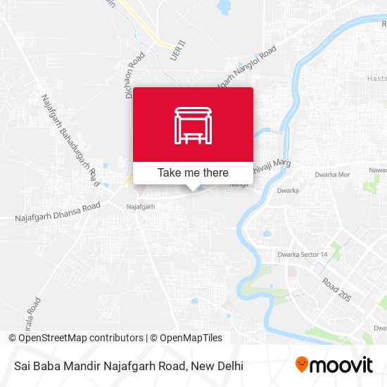Sai Baba Mandir Najafgarh Road map