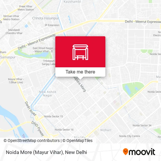 Noida More (Mayur Vihar) map