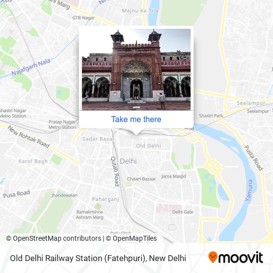 Old Delhi Railway Station (Fatehpuri) map