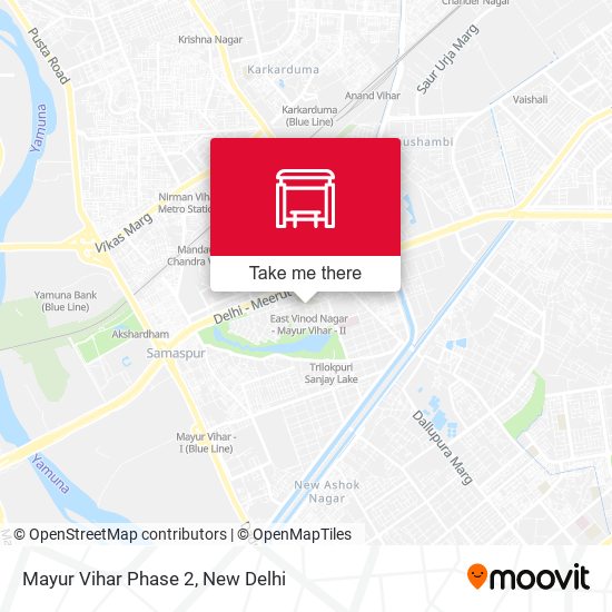 Mayur Vihar Phase 2 map