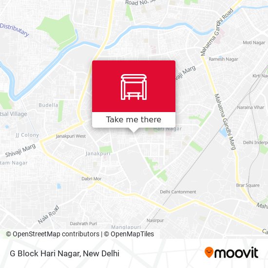 G Block Hari Nagar map