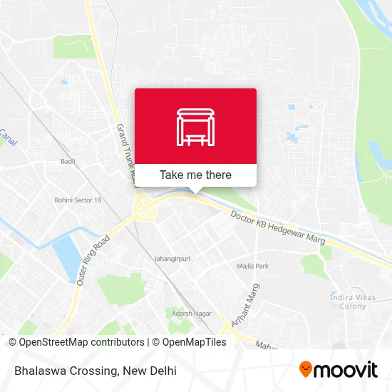 Bhalaswa Crossing map