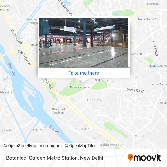 Botanical Garden Metro Station map
