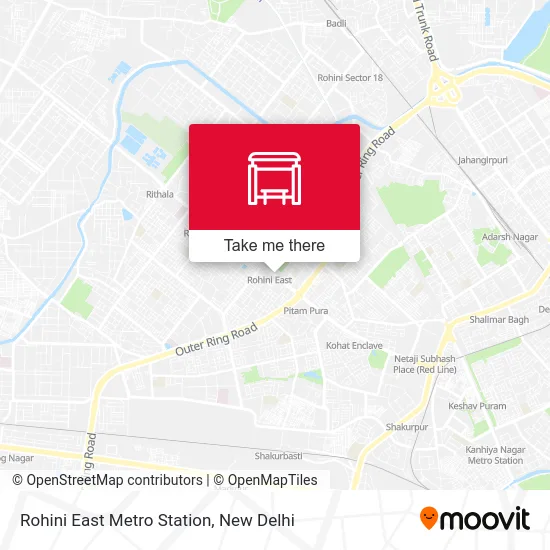 Rohini East Metro Station map