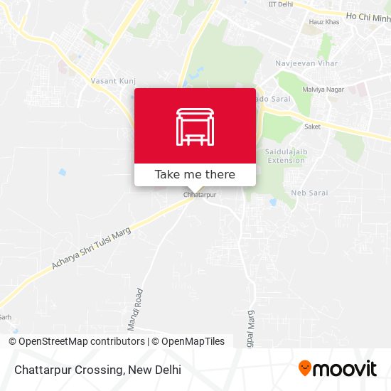 Chattarpur Crossing map