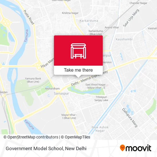 Government Model School map