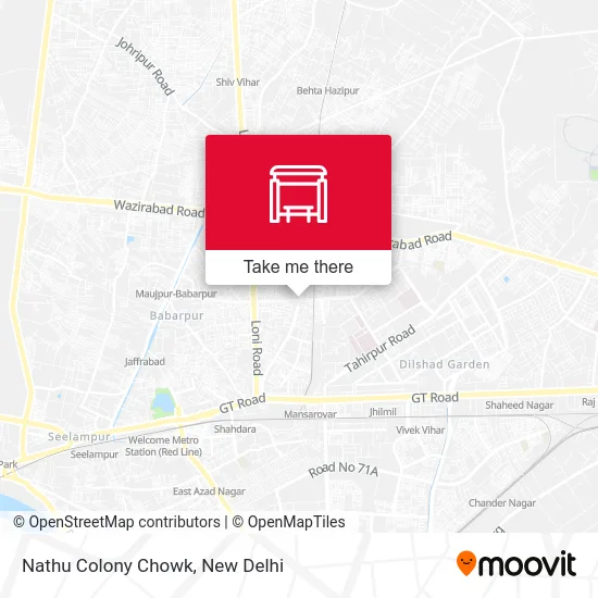 Nathu Colony Chowk map