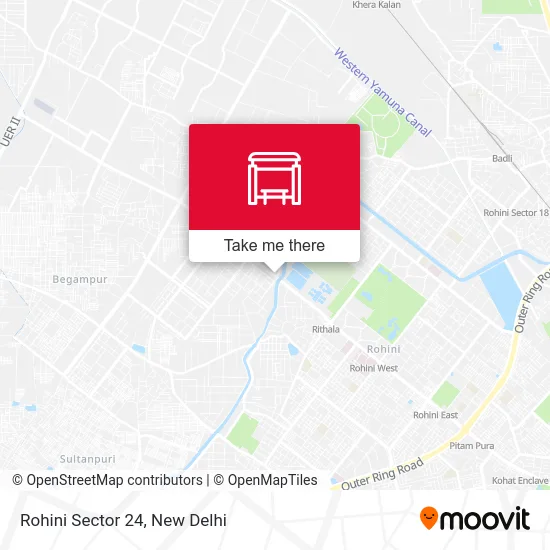Rohini Sector 24 map