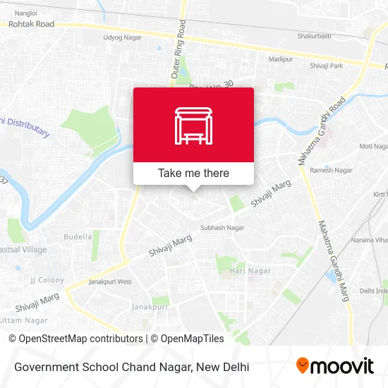 Government School Chand Nagar map