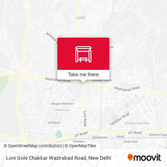Loni Gole Chakkar Wazirabad Road map
