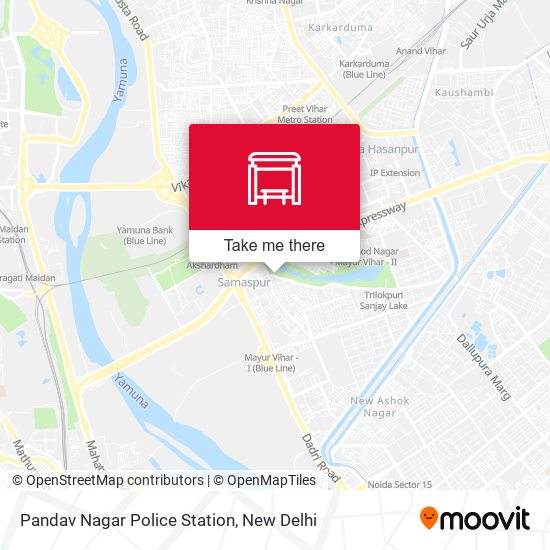 Pandav Nagar Police Station map