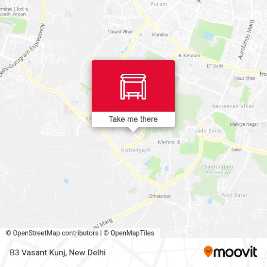 B3 Vasant Kunj map