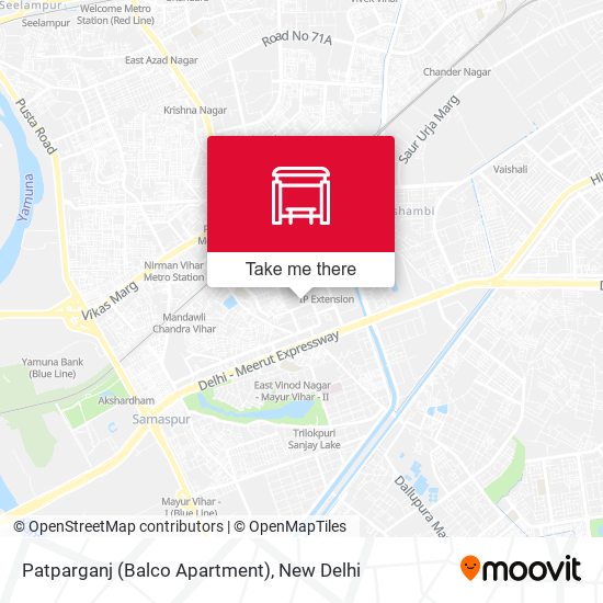 Patparganj (Balco Apartment) map
