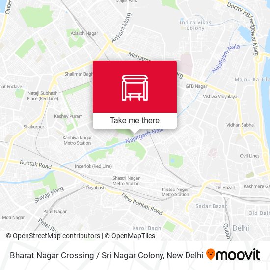 Bharat Nagar Crossing / Sri Nagar Colony map