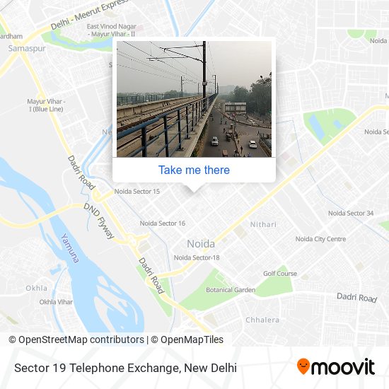 Sector 19 Telephone Exchange map