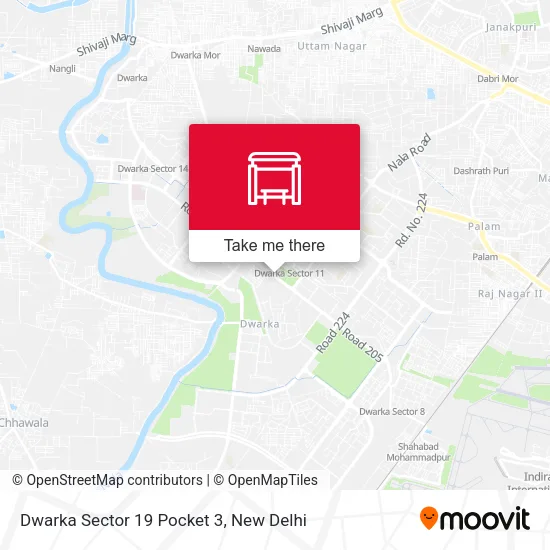 Dwarka Sector 19 Pocket 3 map