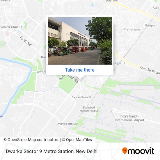 Dwarka Sector 9 Metro Station map