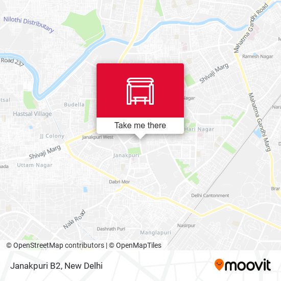 Janakpuri B2 map