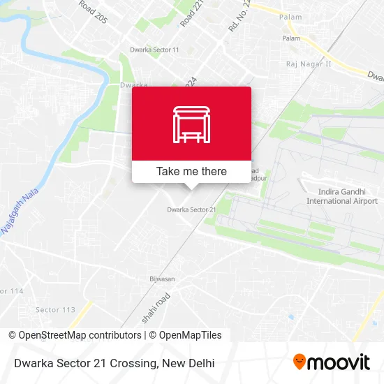 Dwarka Sector 21 Crossing map