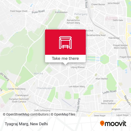 Tyagraj Marg map