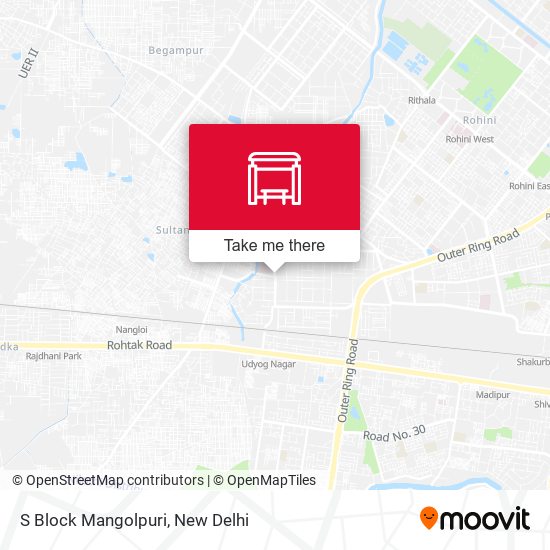 S Block Mangolpuri map