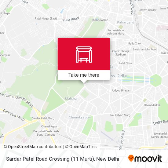 Sardar Patel Road Crossing (11 Murti) map