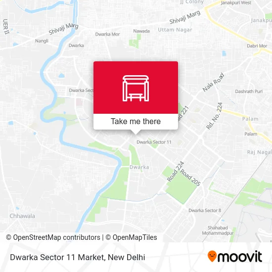 Dwarka Sector 11 Market map