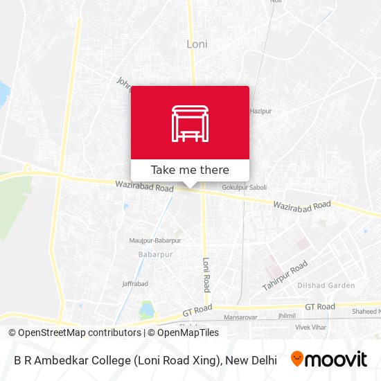 B R Ambedkar College (Loni Road Xing) map