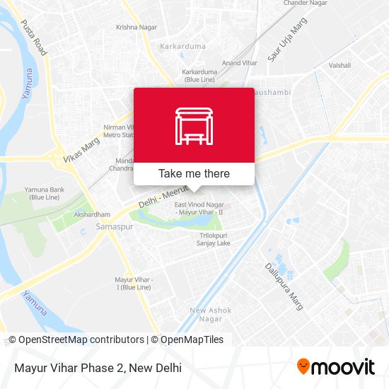 Mayur Vihar Phase 2 map