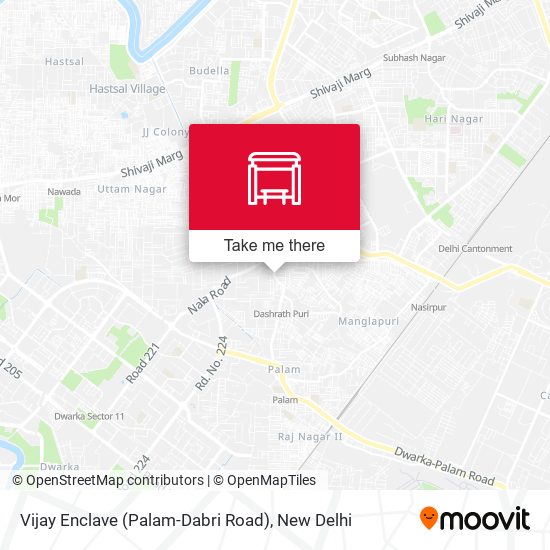 Vijay Enclave (Palam-Dabri Road) map