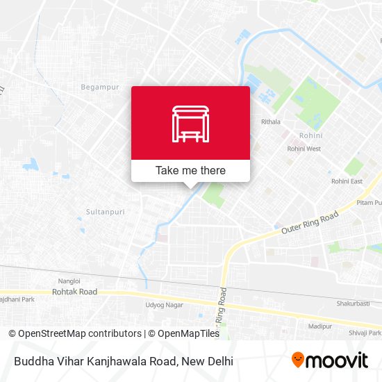 Buddha Vihar Kanjhawala Road map