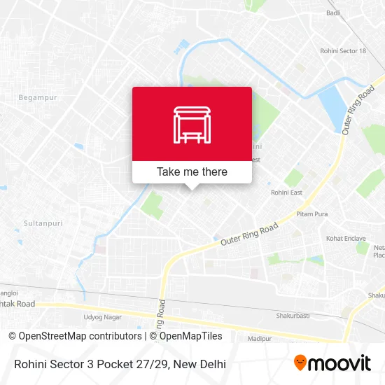 Rohini Sector 3 Pocket 27/29 map