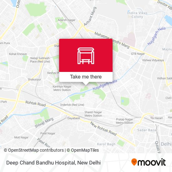 Deep Chand Bandhu Hospital map