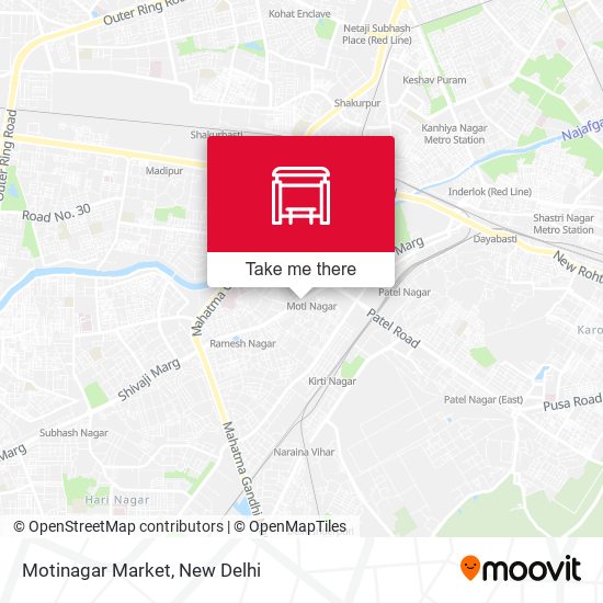 Motinagar Market map