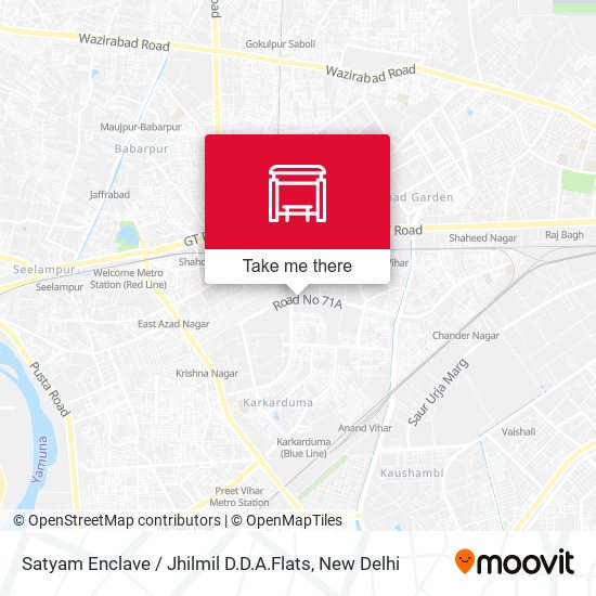 Satyam Enclave / Jhilmil D.D.A.Flats map