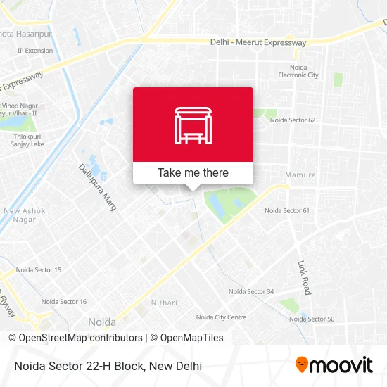 Noida Sector 22-H Block map