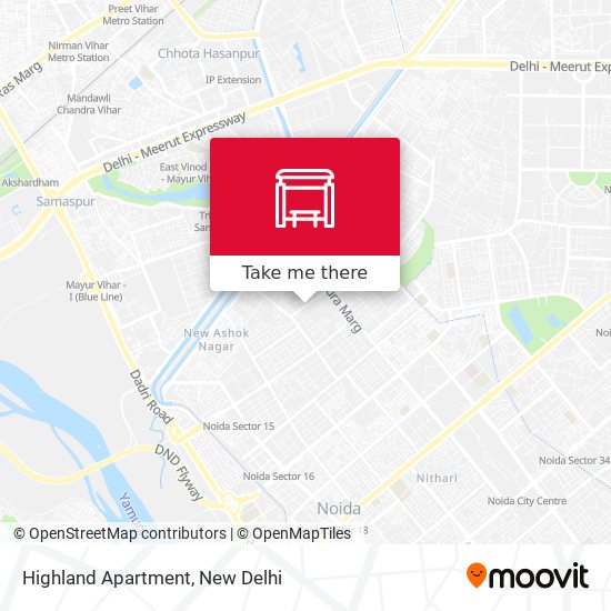 Highland Apartment map