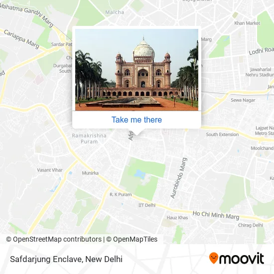 Safdarjung Enclave map