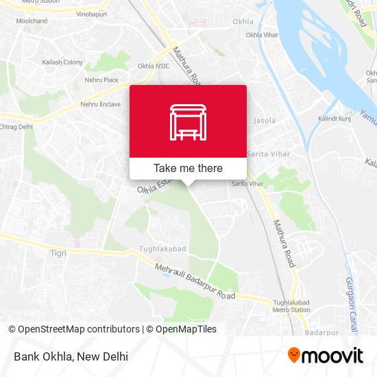 Bank Okhla map