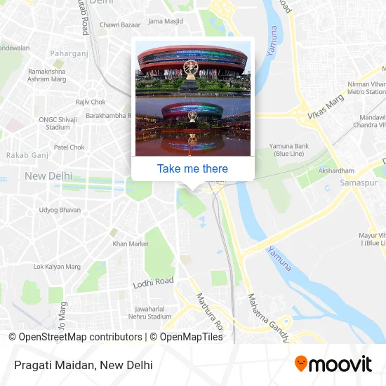 Pragati Maidan map