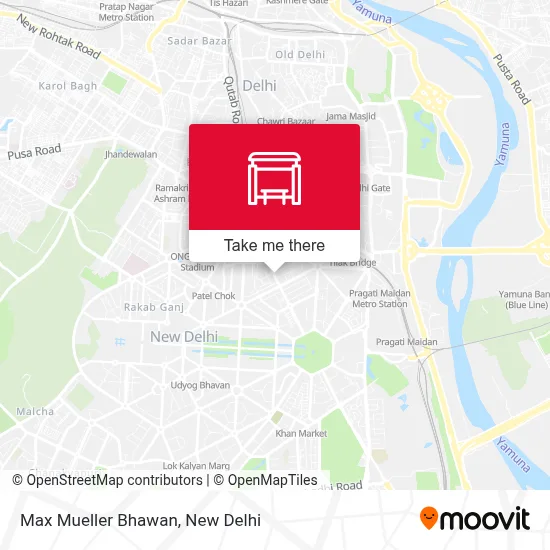 Max Mueller Bhawan map