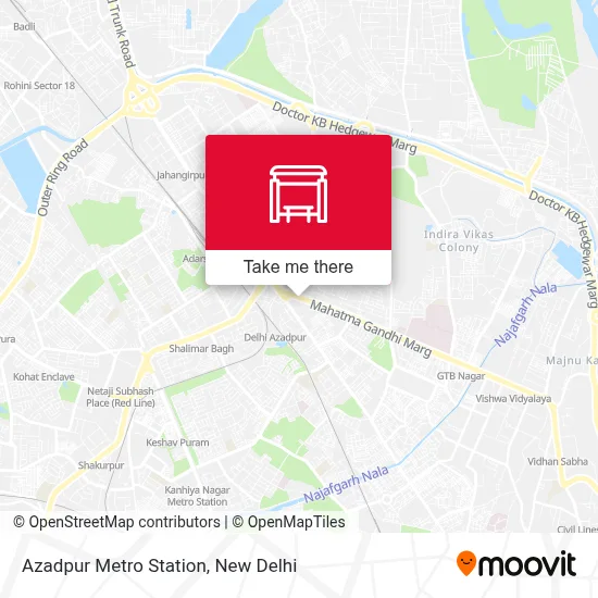 Azadpur Metro Station map
