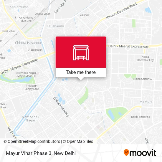 Mayur Vihar Phase 3 map