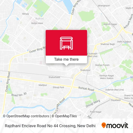 Rajdhani Enclave Road No 44 Crossing map