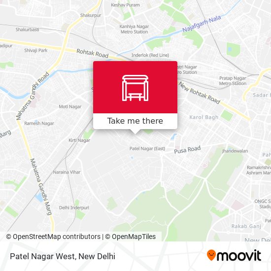 Patel Nagar West map