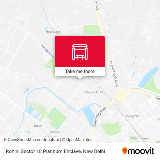 Rohini Sector 18 Platinum Enclave map