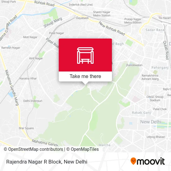 Rajendra Nagar R Block map