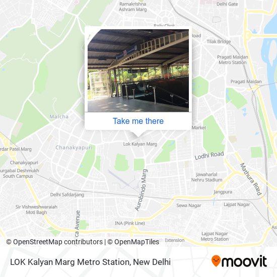 LOK Kalyan Marg Metro Station map