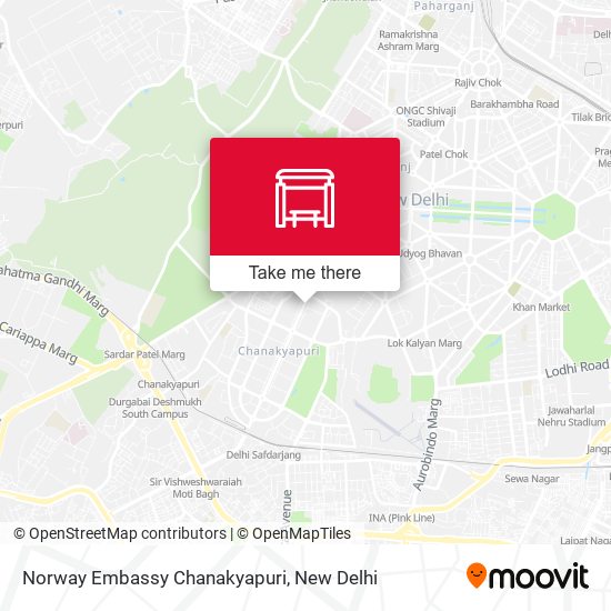 Norway Embassy Chanakyapuri map