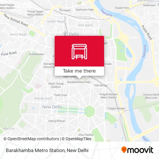 Barakhamba Metro Station map